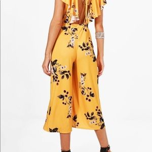 NWT mustard yellow culotte jumpsuit